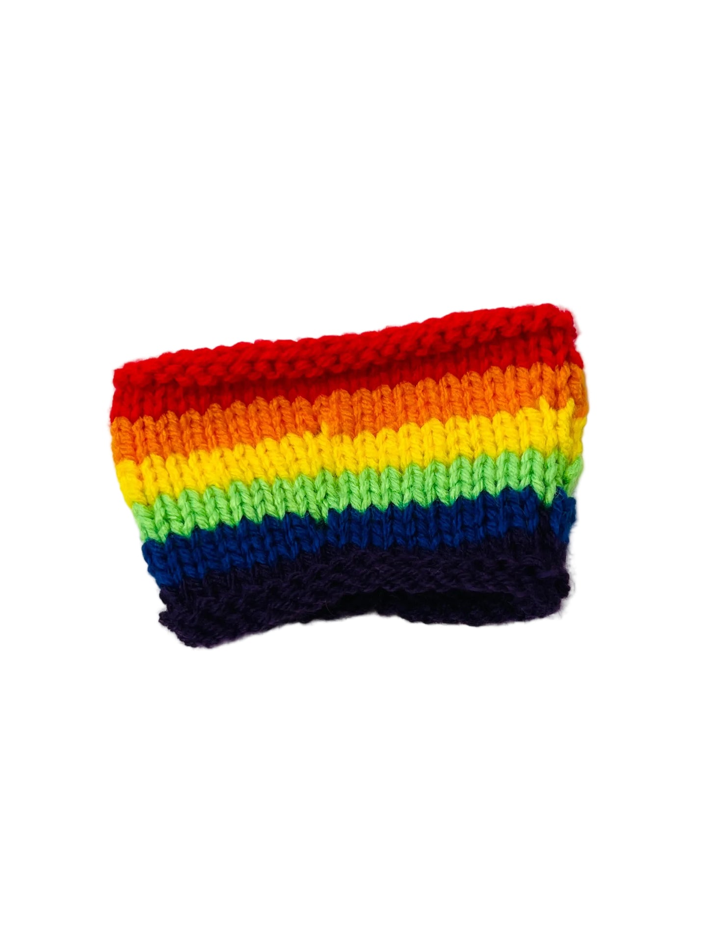 Hand Knitted Pride Cup Sleeve