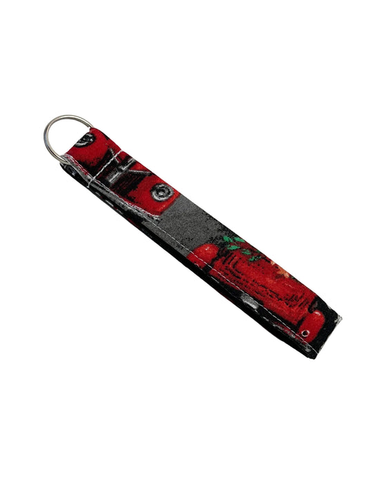 Fall Themed Keychain Wristlet Lanyard