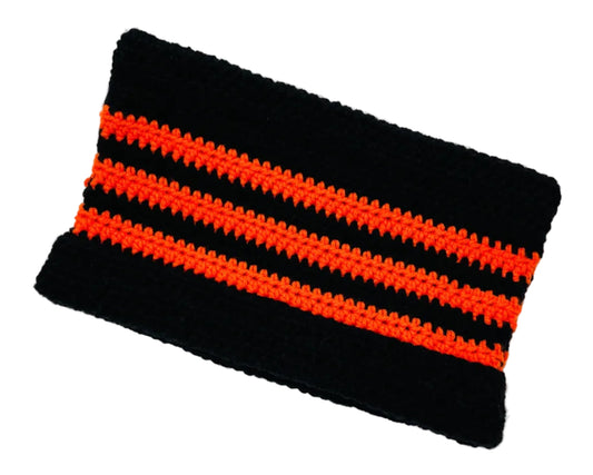 Square Top Cat Eared Crocheted Hat