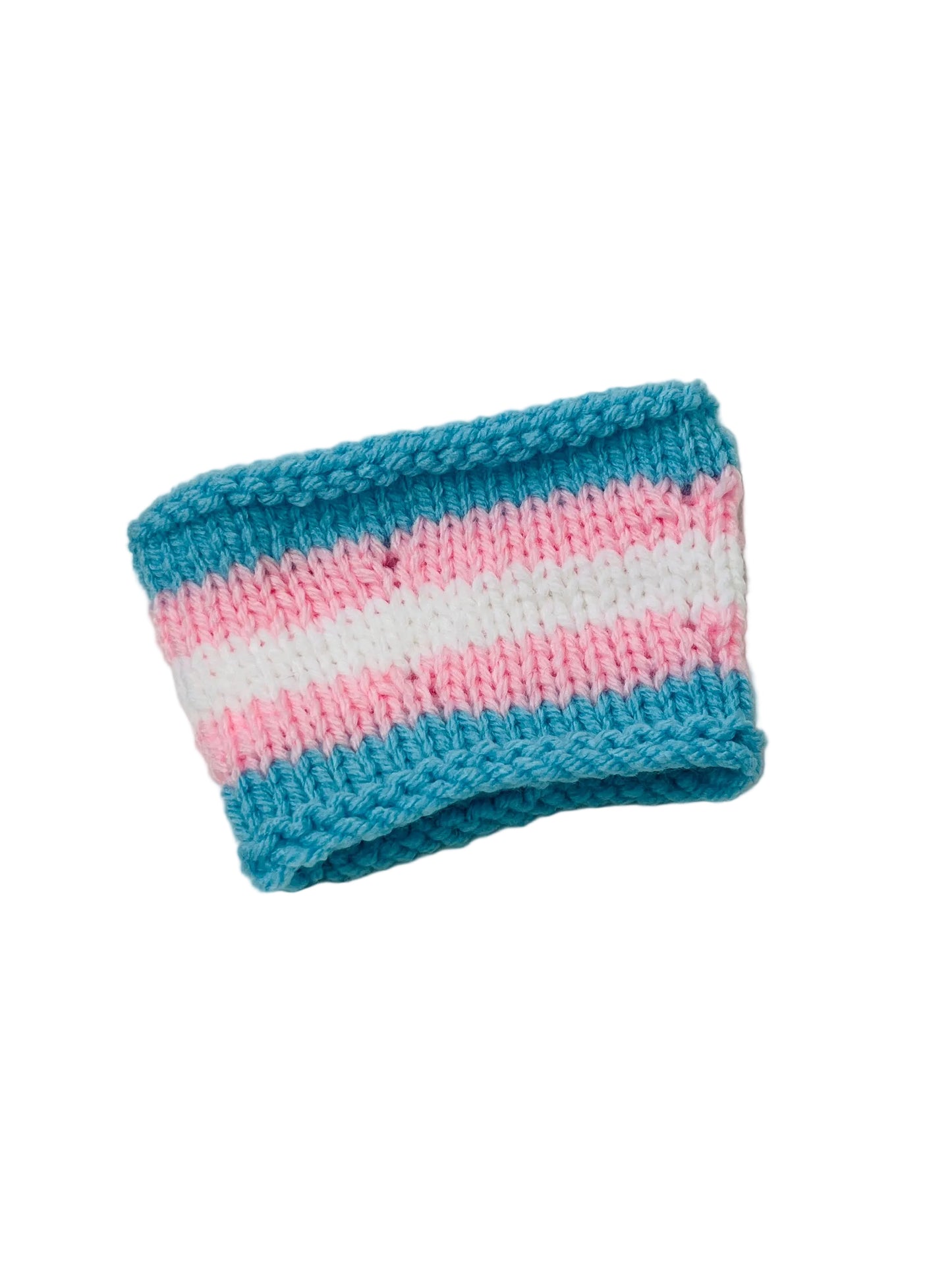 Hand Knitted Pride Cup Sleeve