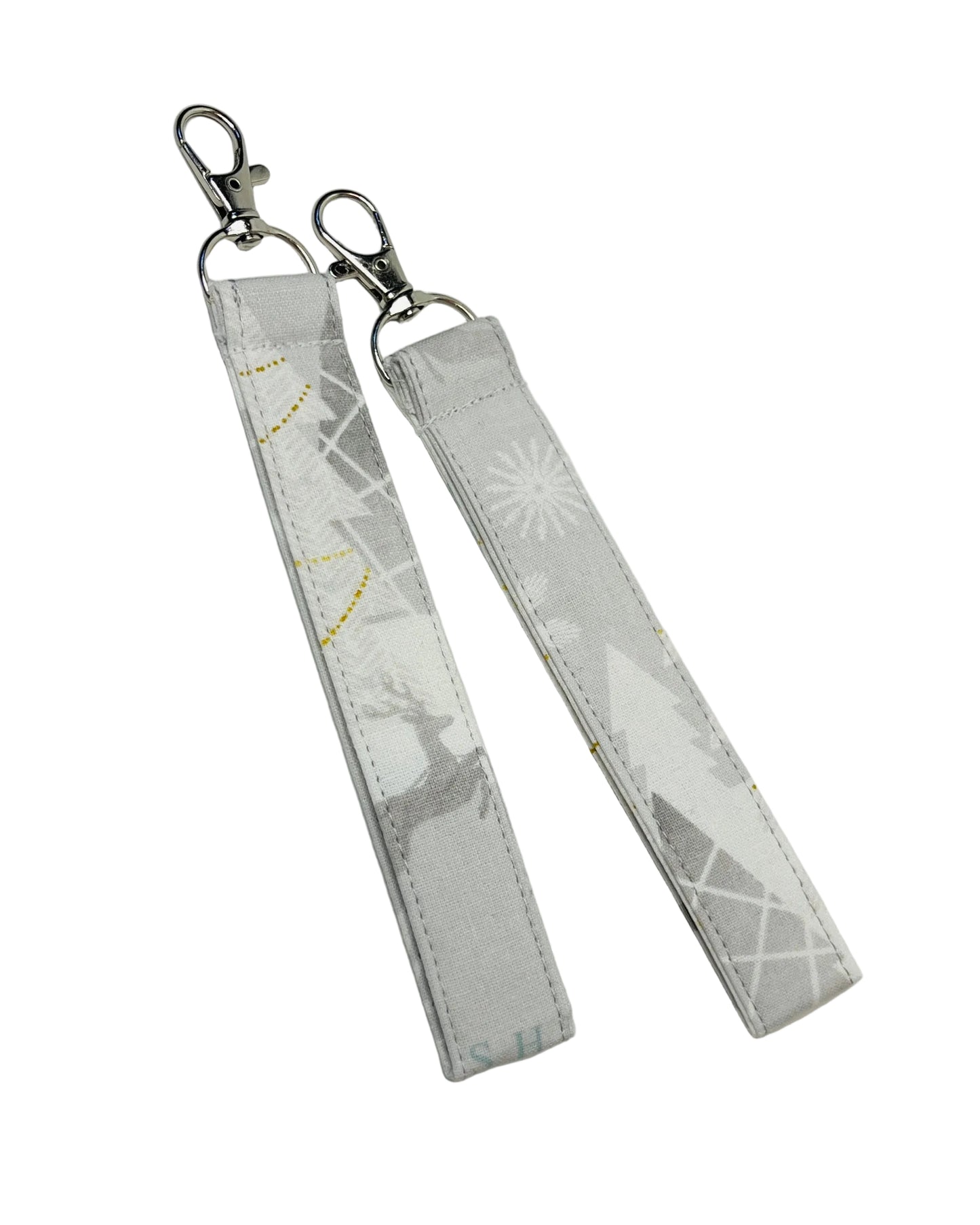 Winter Holiday Themed Keychain Wristlet Lanyard