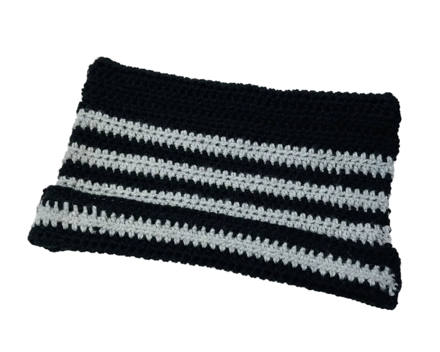 Square Top Cat Eared Crocheted Hat