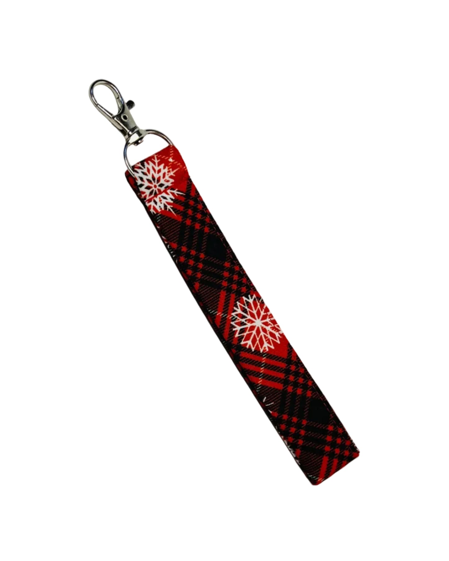 Winter Holiday Themed Keychain Wristlet Lanyard