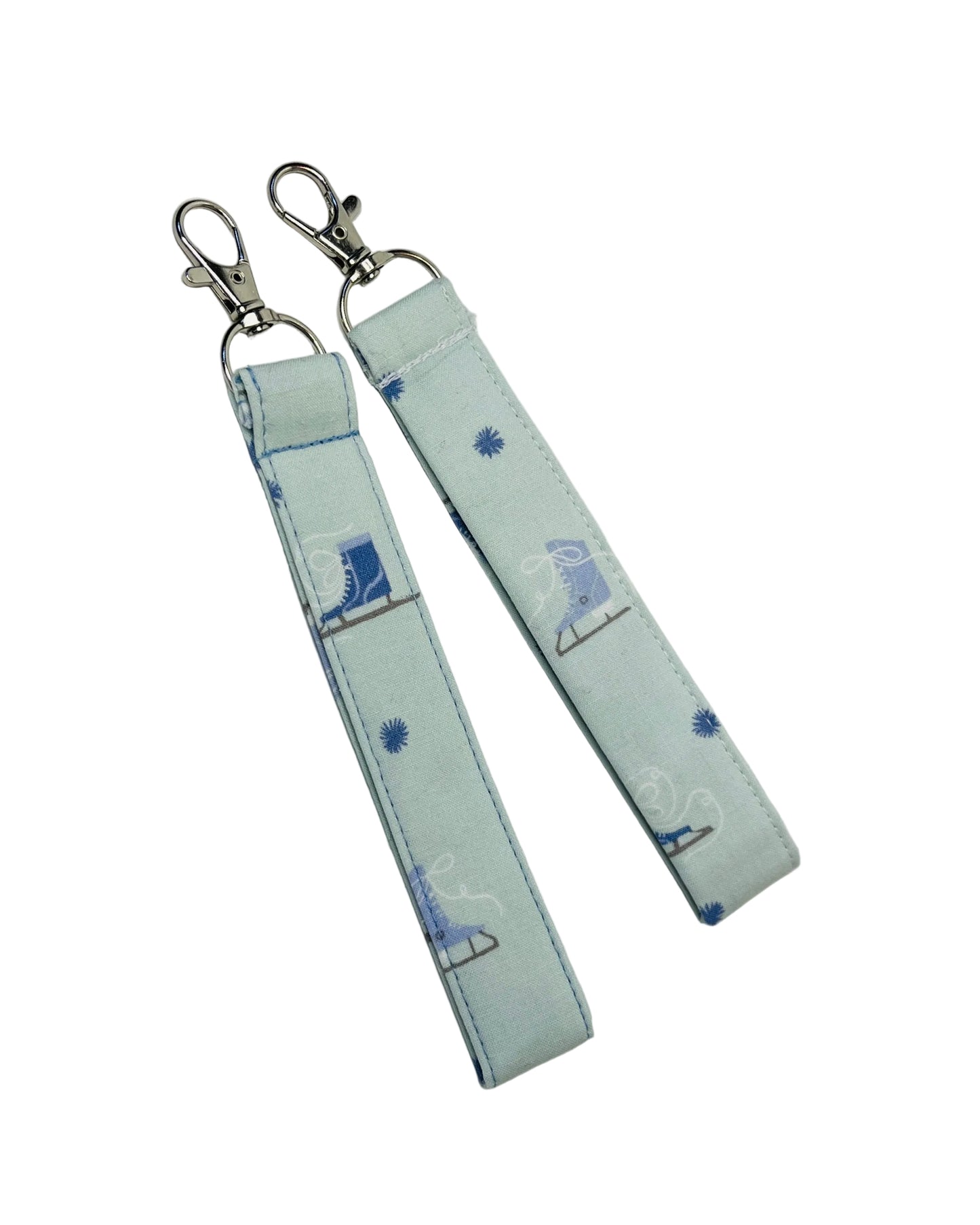 Winter Holiday Themed Keychain Wristlet Lanyard