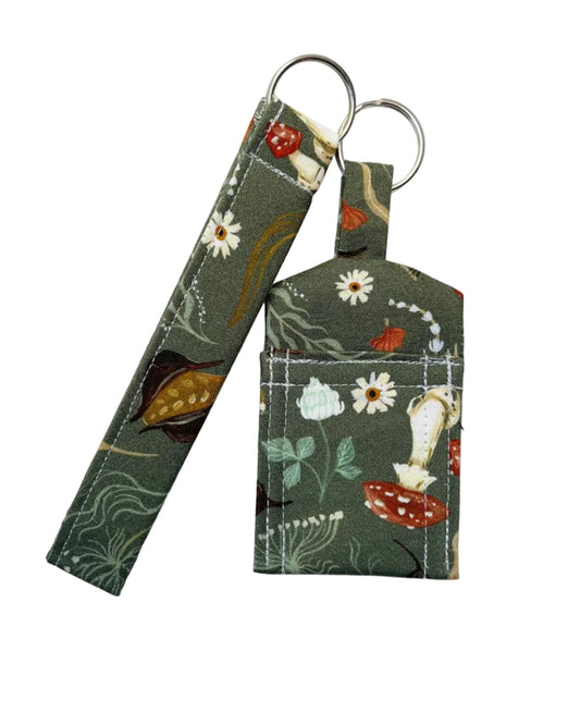 Cottage Core Themed Wristlet and Lip Balm Set